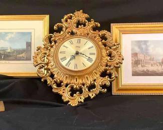 Vintage Arabesque Wall Clock and Friends