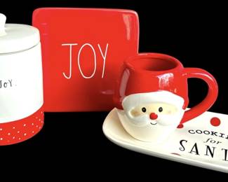 Magenta Christmas Dishes