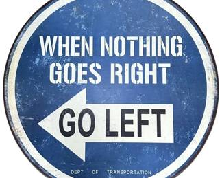 Round Metal Wall Sign