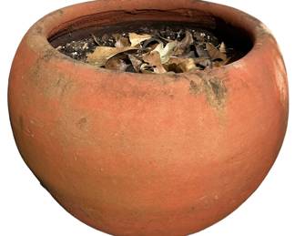 Large Round Clay Pot