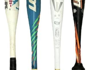 Four Metal Softball Bats