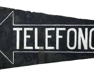 Telefonos Wood Sign
