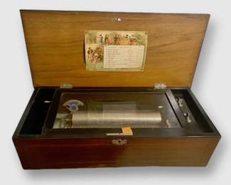 Swiss Inlaid Music Box