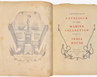 Marine Collection At India House, Limited 1st Edition, 1935