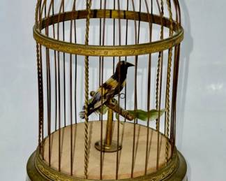 French Automaton With Singing Bird 