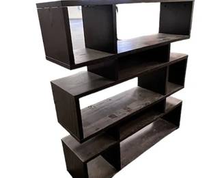 $100 USD      Modern Open Wood Bookcase WDI224-21     Indulge in a favorite. With dynamic mid-century styling, this bookcase offers function and fashion in a transitional setting. Retro flavor stacks open units atop one another, providing space for display of books, décor, and photographs. Seven tiers with large and small compartments break up a conventional arrangement. A luscious cappuccino finish offers a dramatic, versatile aesthetic.

Dimensions: 44 x 12 x 48H in

Condition: Used and in good condition. Signs of wear commensurate of use and age. 

Location: Local pick up Portland, OR 97224.  Shipper suggestions available upon request.       https://goodbyhello.com/products/copy-of-antique-wood-2-drawer-coffee-table-wdi224-20?_pos=1&_sid=f1836dac0&_ss=r