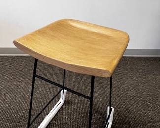 $75 USD      McGee & Co Williamson Counter Saddle Stool WDI224-3     Before the Williamsen Counter Stool came numerous drawings and multiple drafts made in the studio to ensure every detail was just right. They designed its architectural base to juxtapose with the smooth curve of its acacia wood top. Brass finish nails are its finishing touch, showing each feature was carefully refined.

Dimensions: 14 x 13 x 27" in

Condition: New with tags. Damage is pictured with 1 brass finish nail missing.

Location: Local pick up Portland, OR 97224.  Shipper suggestions available upon request.      https://goodbyhello.com/products/copy-of-blue-upholstered-office-chair-wdi224-2?_pos=11&_sid=f1836dac0&_ss=r