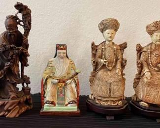 Vtg. Chinese Statues
