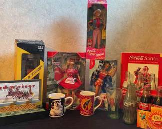 Budweiser, CocaCola Barbies  Memorabilia