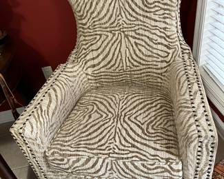 Animal print chair