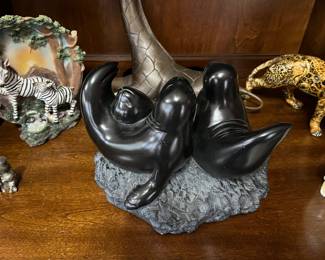 seals on a rock