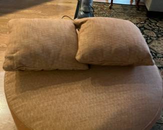 same ottoman with pillows