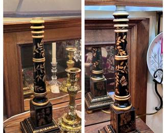Pair of Vintage Asian Style Lamps