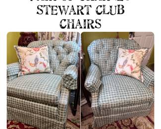 Pair of Charles Stewart Club Chairs