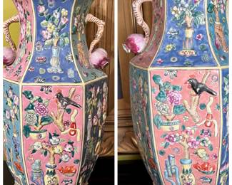 Pair of Asian Inspired Pomegranate Vases - 20% off