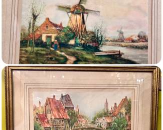 Pair of Vintage Lithographs - 40% off