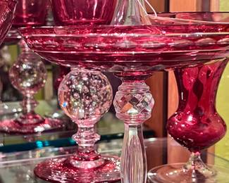 Vintage Cranberry Glass