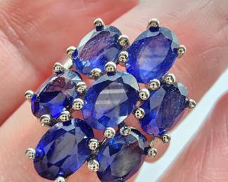 Kyanite sterling silver ring 