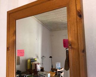 Wood mirror