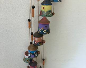 Hanging pottery chimes, travel