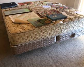King size mattress and box springs