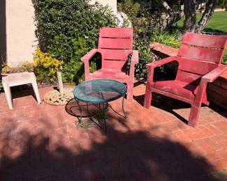 Outdoor Adirondack chairs