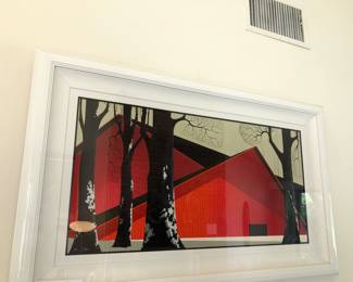 Eyvinda Earle art, the Red Barn