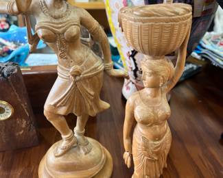 Hand carved mini statues. Love.