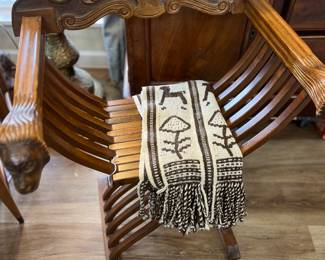 These mid century chairs fold up and I love them so much. You will look regal.  