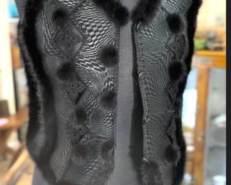 Fur details.  Vintage 80's.  So cool.