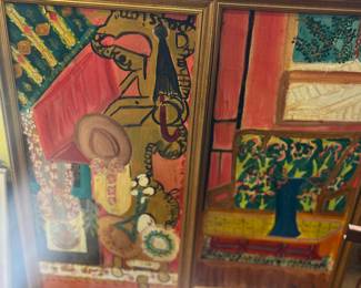 These folk art originals are the perfect twins for your space.