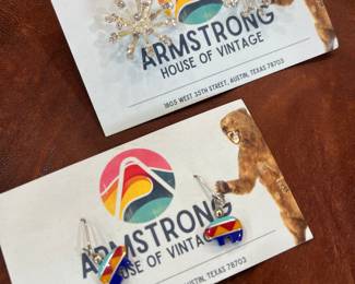 Vintage earrings and I love them.