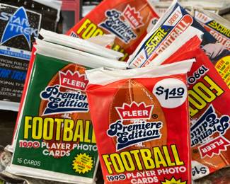 Football cards out the wazoo.