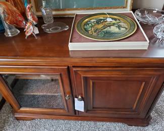 Entertainment Center & Pickard American Panther Plate