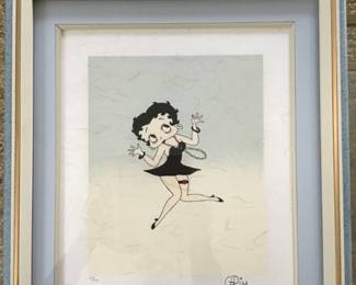 Betty Boop Limited Edition Gat Natwick $150   Measures 17"W x 19.5"H