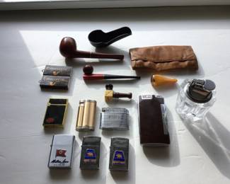 Lot Assortment Pipes and Lighters $50
