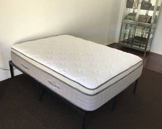 CLEAN Full Size Mattress Brentwood Home Euro Top, Gel Memory Foam. 2 years old, always has been protected by 2 mattress covers. 10 year warranty. Paid over one thousand dollars. Price $500 (including new frame)