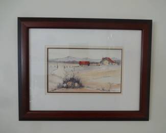 Scott Kuhnly watercolor $125                                       Measures 17.75"W x 13.75"H