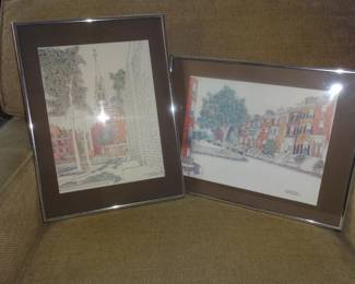 Helen McDermitt Set of two. $50                               Measures 12.25"W x 16.25"H and 16.25"W x 12.25"H 