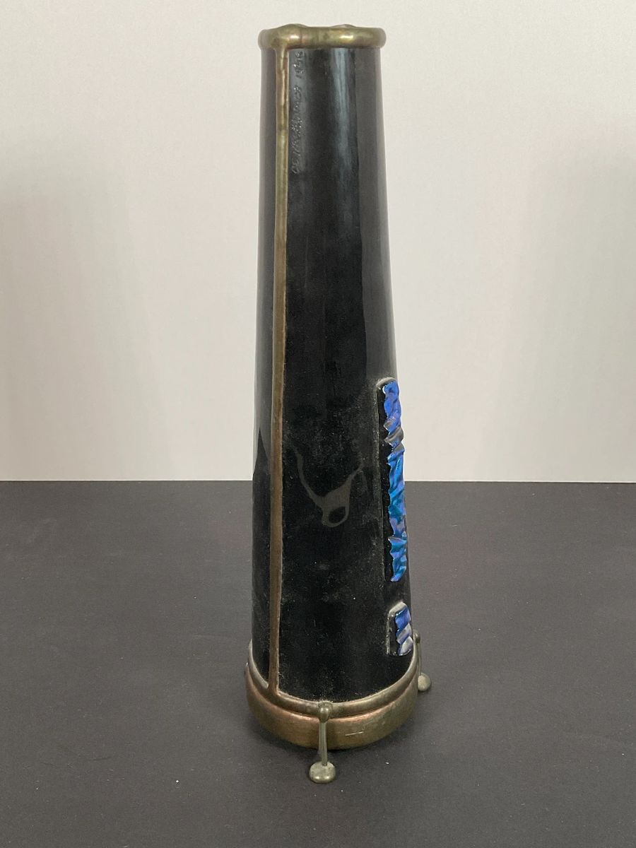 Stunning Charles Karadimos Stained Glass Kaleidoscope - Signed 1996