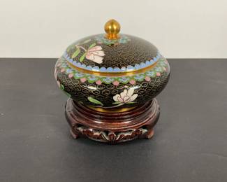 Japanese Cloisonne' Trinket Jar