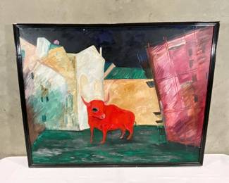 Russian Art - Oil on canvas by V Lysakov