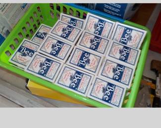 Many packs of (lightly used) Casino Cards