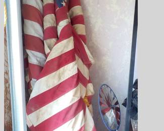 Many LARGE U.S. Flags