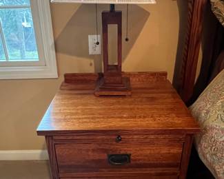 PAIR Nightstands & Mission Lamps