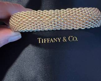 Tiffany & Co. Large Sterling Mesh Bracelet