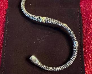 LAGOS 18kt & Sterling Bracelet 3 Station ‘X’.
More JEWELRY Photos to be added shortly please keep checking back