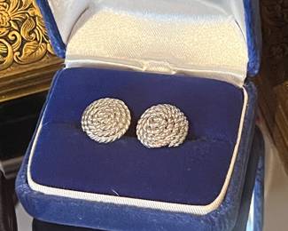 TIFFANY & Co. Sterling Rooe Knot Earrings