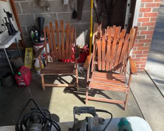 OLD WOOD CHAIRS 