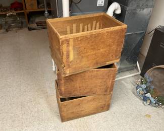 OLD WOOD BOXES